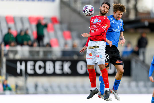 Norrbys Christian Rubio Sivodedov och Halmstads Kazper
