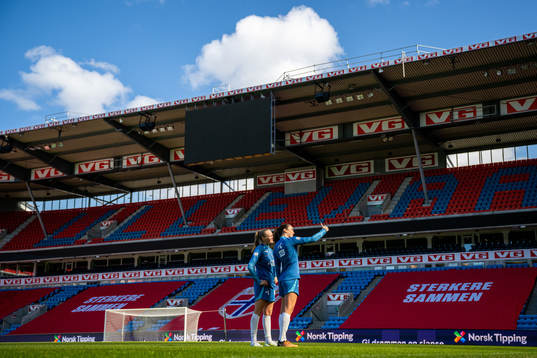 Frida Maanum and Ingrid Syrstad Engen of the Norwegian