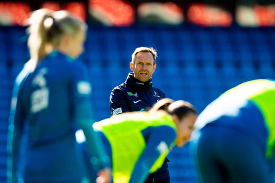 Martin Sjögren, head coach of the Norwegian women's