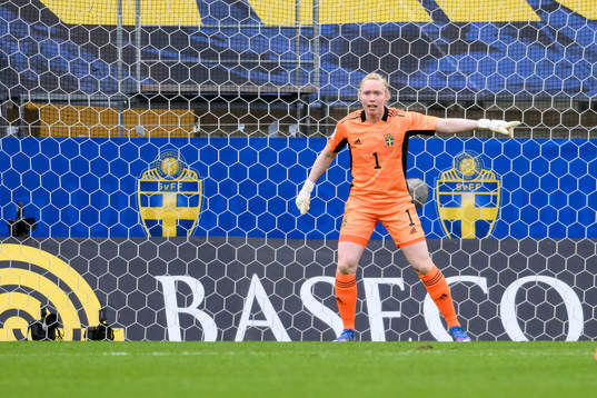 Goalkeeper Hedvig Lindahl of Sweden