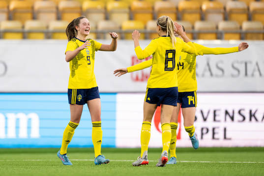 Sveriges Svea Rehnberg jublar