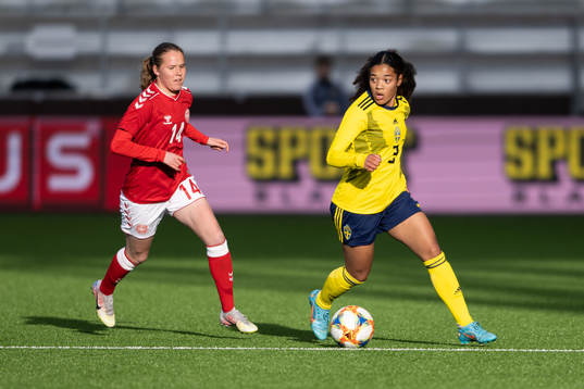 Danmarks Karoline Olesen och Sveriges Evelina Duljan