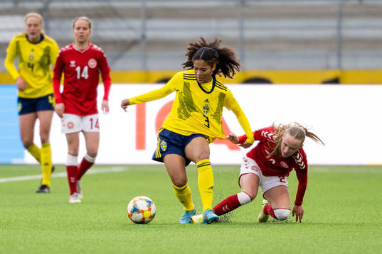 Sveriges Evelina Duljan och Danmarks Nikoline Dudek