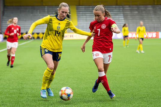 Sveriges Ellen Wangerheim och Danmarks Sarah Thygesen