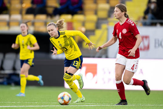 Sveriges Matilda Vinberg och Danmarks Mille Jusjong