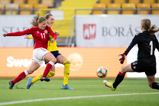 Danmarks Signe Markvardsen och Sveriges Ellen Wangerheim