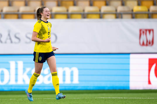 Sveriges Svea Rehnberg jublar
