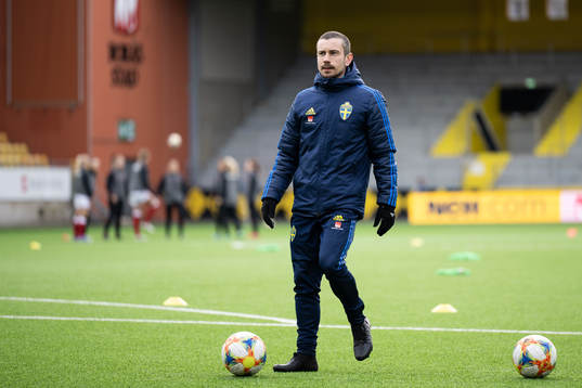 Sveriges målvaktstränare Erik Lundstedt