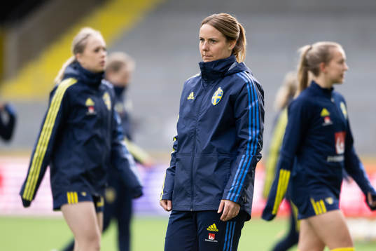Sveriges assisterande tränare Carola Söberg