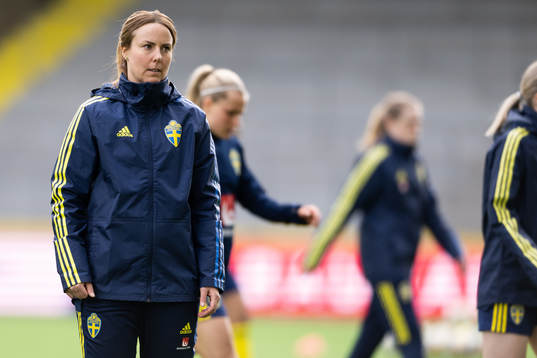 Sveriges assisterande tränare Carola Söberg