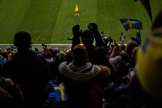Caroline Seger of Sweden celebrates