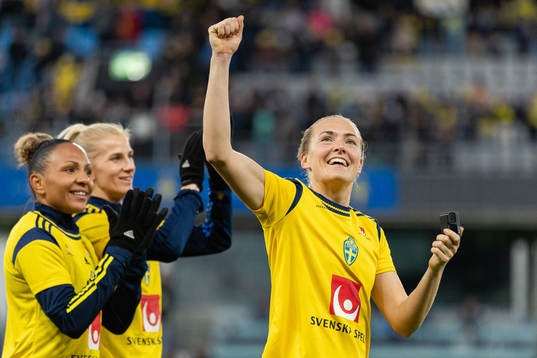 Magdalena Eriksson of Sweden celebrates