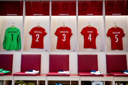 The kits of goalkeeper Cecilie Fiskerstrand, Anja