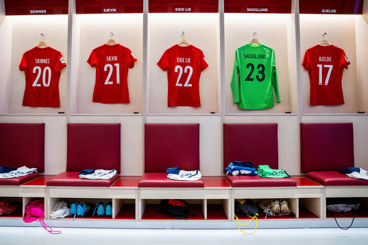 The kits of Synne Skinnes Hansen, Karina Sævik, Nora Eide
