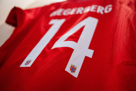 The kit of Ada Hegerberg of Norway in the dressing room