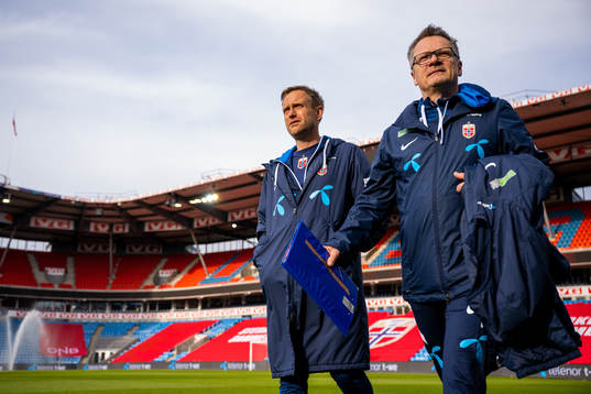 Martin Sjögren, head coach of Norway, and Halvor Lea,