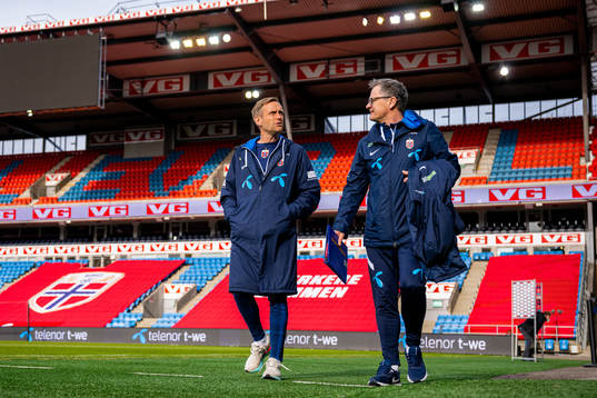 Martin Sjögren, head coach of Norway, and Halvor Lea,
