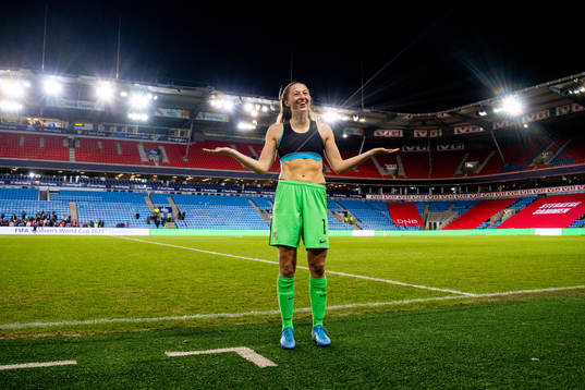 Goalkeeper Cecilie Fiskerstrand of Norway