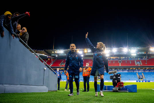 Doctor Said Tutunchian and Ada Hegerberg of Norway