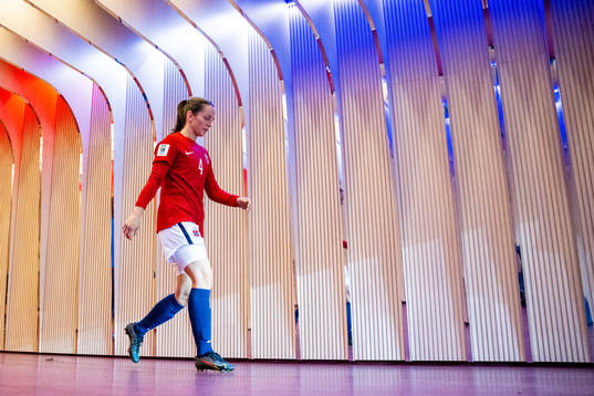 Tuva Hansen of Norway at half-time