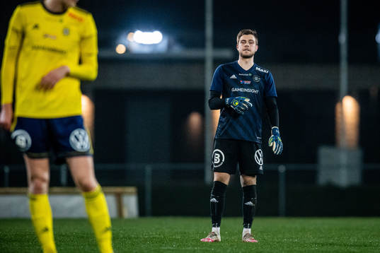 Ängelholms målvakt Robin Streifert