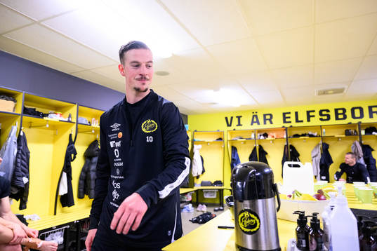 Elfsborgs Simon Olsson i omklädningsrummet