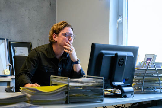 Elfsborgs sportchef Stefan Andreasson arbetar