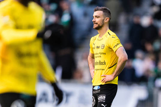 Mjällbys Carlos Moros Gracia deppar