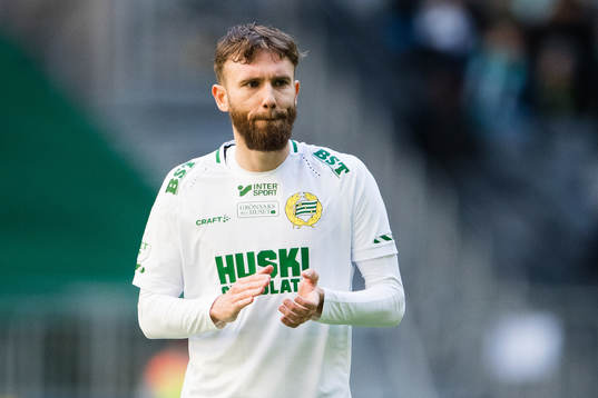 Hammarbys Simon Sandberg jublar