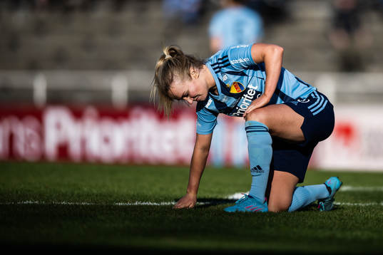 Djurgårdens Tove Almqvist deppar
