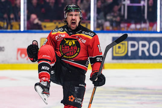 Luleås Sami Lepistö jublar