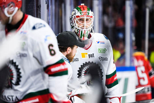Frölundas målvakt Matthew Tomkins