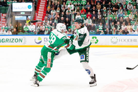 Rögles Anton Bengtsson och Färjestads Joakim Nygård