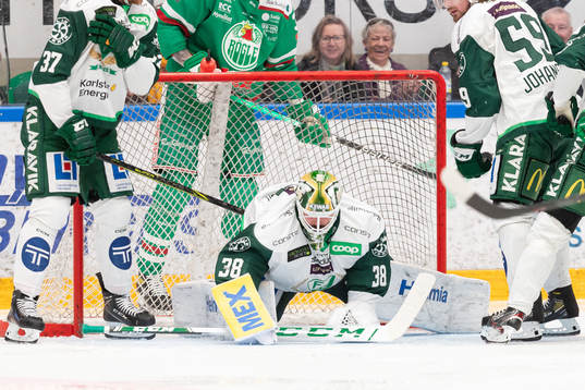 Färjestads målvakt Dominik Furch