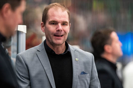 Färjestads tränare Tomas Mitell