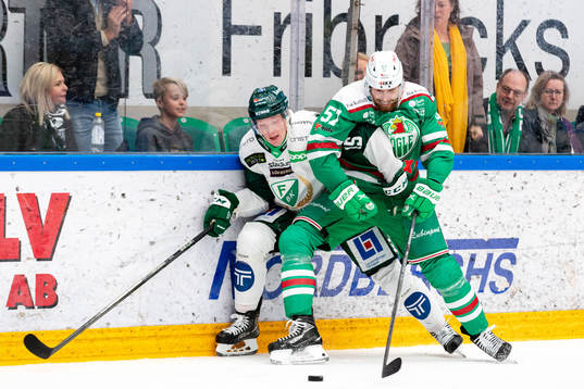 Färjestads Gustav Rydahl och Rögles Vojtech Mozik
