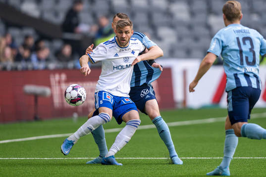 Djurgårdens Piotr Johansson och IFK Norrköpings