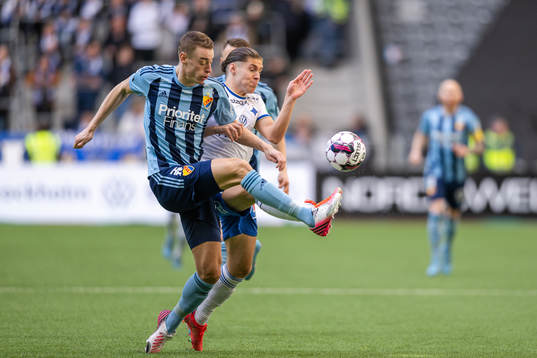 Djurgårdens Jesper Löfgren och IFK Norrköpings Eman