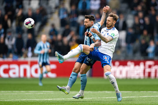Djurgårdens Sead Haksabanovic och IFK Norrköpings Linus