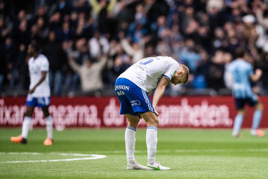Djurgårdens Mattias Mitku deppar