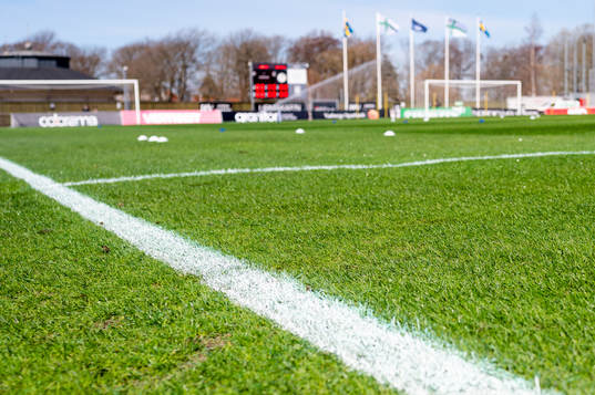 Varberg Energi Arena före fotbollsmatchen i Allsvenskan