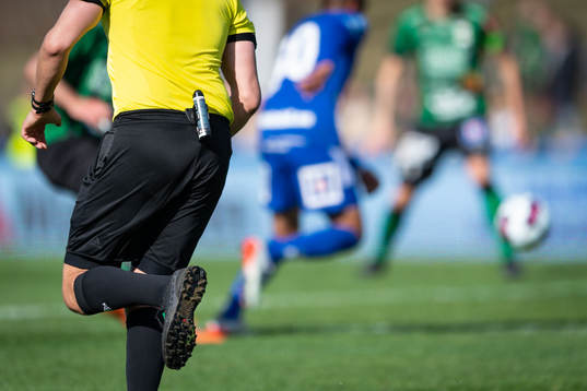 Sprayflaska på domaren