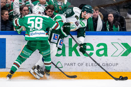 Rögles Ryan McKiernan och Färjestads Victor Ejdsell