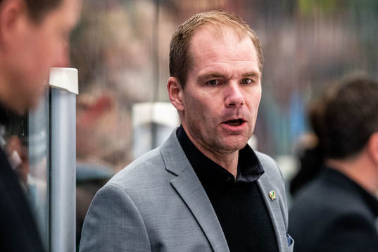Färjestads tränare Tomas Mitell