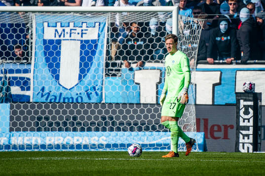 Malmö FFs målvakt Johan Dahlin