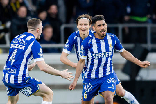 IFK Göteborgs Carl Johansson , Simon Thern och Hosam Aiesh
