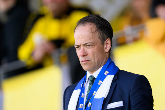 IFK Göteborgs ordförande Richard Berkling på läktaren