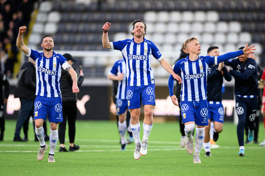 IFK Göteborgs Marcus Berg, Gustav Svensson och Oscar Wendt