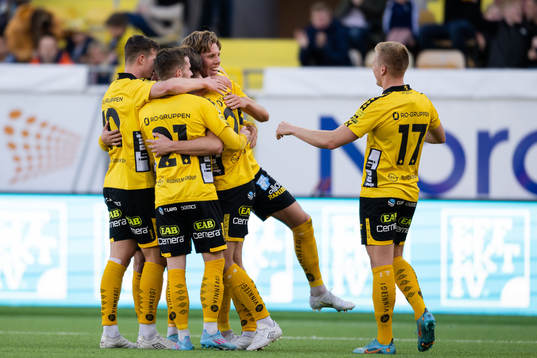Elfsborgs Noah Söderberg jublar