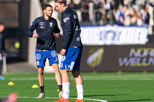 IFK Göteborgs Marcus Berg före fotbollsmatchen i